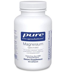 2-Pack Magnesium Glycinate 90 Capsules Hypoallergenic Supplement Non-GMO Pure