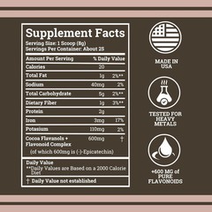 1200mg High Flavanol Cocoa Powder and Flavonoids Supplements US