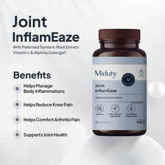 Mi.duty Joint InflamEaze 60 Caps Pack of 5 Herbal Support