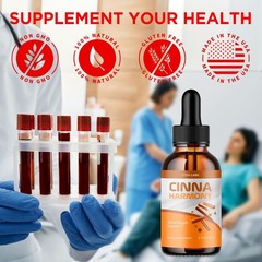 (5 Pack) Cinna Harmony Blood Support Drops CinnaHarmony Supplement 300 Servings