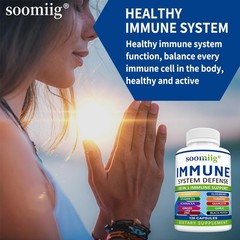 Immune System Defense Support Supplements Vitamin C D3 Quercetin Turmeric Vegan