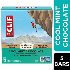 (3 pack) CLIF BAR Energy Protein Bars, Cool Mint Chocolate with Caffeine, 5ct