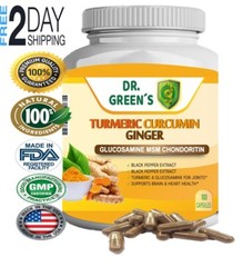 Turmeric Curcumin Capsules Pills With Black Pepper Bioperine Relief
