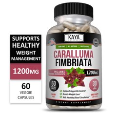 Caralluma Fimbriata 60ct.- 1200mg High Potency, Weight Loss, Appetite Control