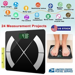 Smart Body Fat Scale Body Composition BMI Weight Scale Digital iOS & Android App