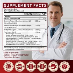 Cayenne Pepper Supplement Liquid Drops Natural Metabolism & Energy Support