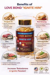 Ignite Him™ Testosterone Booster for Men | Energy, Stamina, Performance & Desire