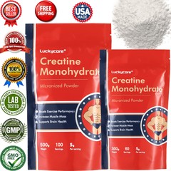 300/500g Non-GMO Micronized Creatine Monohydrate Powder Unflavored VeganFriendly