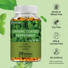 Enteric Coated Peppermint 50mg -for Abdominal Pain,Inflammatory,Bloating and Gas