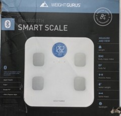 Weight Gurus Bluetooth Smart Scale – White – WiFi – Bluetooth