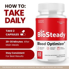 BioSteady Blood Sugar Balance Supplement Capsules Natural 5 Pack 300Ct