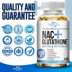 NAC Glutathione Collagen.Skin Anti-Aging, Antioxidant, Anti-Allergy Supplement