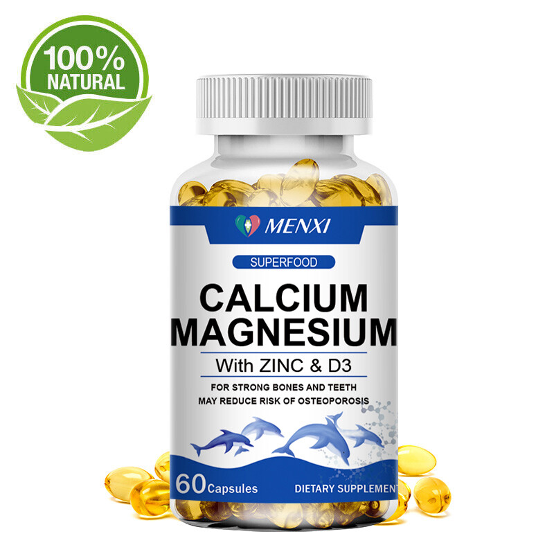 Magnesium Zinc Calcium Complex Supplement 60/120 capsules High bsorption 1425MG