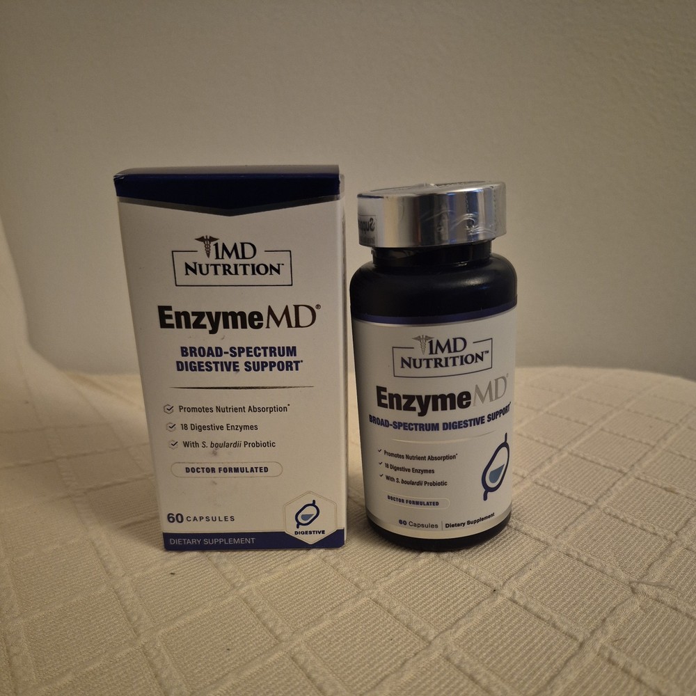 Enzyme MD- Digestive Enzymes Supplement – Doctor Formulated | 60 Capsules