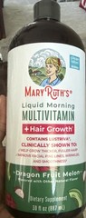 Mary Ruth’s Liquid Morning Multivitamin + Hair Growth -Dragon Fruit Melon- 30oz