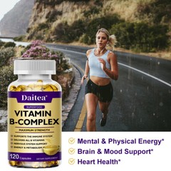 B-12 Complex 5 mg, Vitamins B1, B2, B3, B5, B6, B8 & B12, Energy, Metabolism Aid