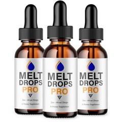 (3 Pack) Melt Drops Pro Supplement, Melt Drops Pro Weight Management (6oz)