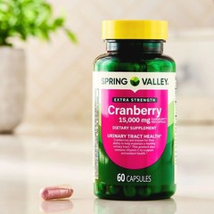 Spring Valley Extra Strength Cranberry Dietary Supplement Capsules, 15,000mg, 60
