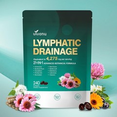 Lymphatic Drainage Supplements, 240 Softgels, Lymph System Support Supplement fo