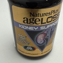 Natures Plus AgeLoss Kidney Support – 90 Tablets 30 Servings – BB 3/2029