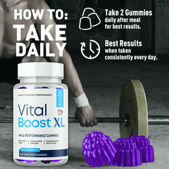 Vital Boost XL Male Gummys Advanced Max Formula VitalBoost XL Vitamin 60 Gummies