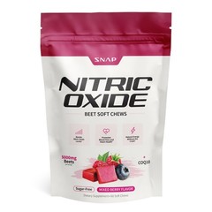 Nitric Oxide Beet Root Chews – 60 Soft Chews, 1,250mg Beet Extract, CoQ10, Acai,