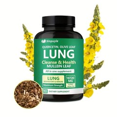 Sinpuyle Lung Cleanse & Respiratory Support Supplement-1 Bottle 90 Capsules