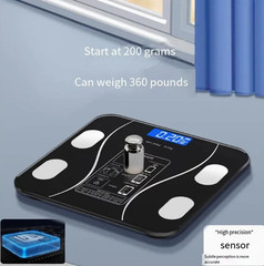 1pc Smart Bluetooth Body Fat Scale Digital Electronic Fitness Tracking App Home