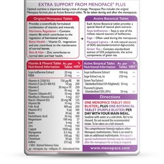Menopace Plus Active Botanical 56 Tablets – Supports Menopause Relief & Wellness