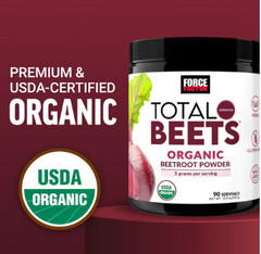 Force Factor Total Beets Drink Mix Superfood Powder with Nitrates to Support…