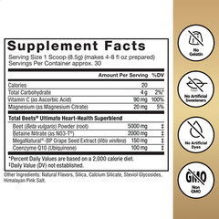FORCE FACTOR Total Beets Ultimate Heart Health Blood Pressure Support with CoQ10