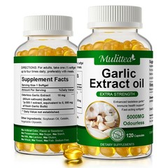 Odorless Garlic Extract Softgels Support Heart Cholesterol High Blood Health