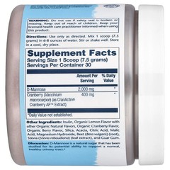 2 X Solaray, CranActin�, D-Mannose Powder, 8 oz (226 g)