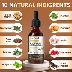 PARASITE CLEANSE Wormwood, Black Walnut, Cloves Extract Drop Candida Gut Health