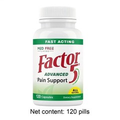 Factor Joint Natural 5 & Muscle Support Complex 120ct Med Free Living updated