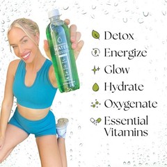 Chlorophyll Water (12-pack) Liquid Chlorophyll Drops in Purified Water Bottles