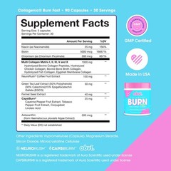 Obvi Multi Collagen Burn Fast | Hydrolyzed Collagen Peptides Types I, II, III, V