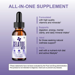 (2 Pack) Gelatide Weight Management Drops, Gelatide Daily Health Support (4oz)