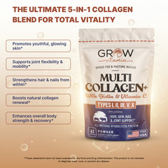 Live Conscious Multi Collagen Peptides Hair, Skin, Nail & Joint Support 16 Oz