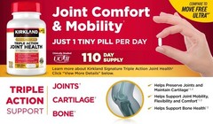 Kirkland Triple Action Joint Health 110 Tablet Compare to Move Free Ultra 2 Pack