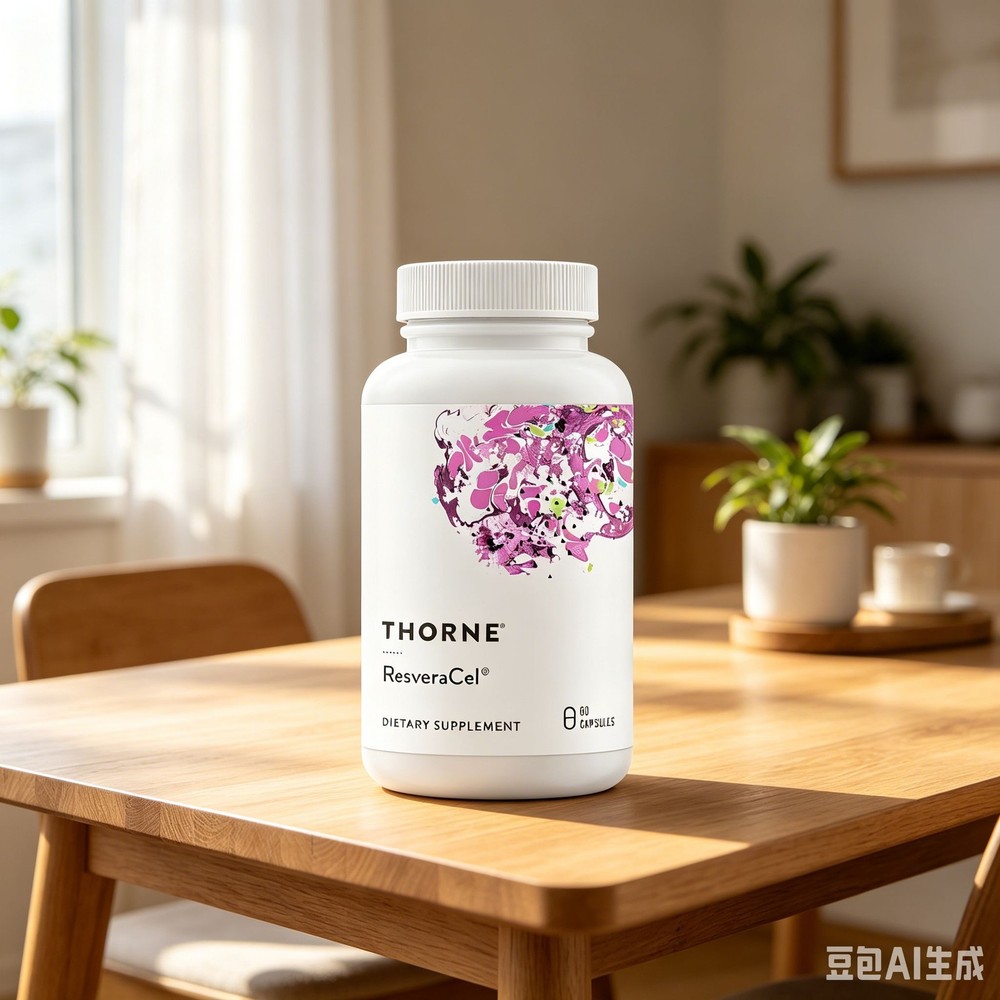 bottle 1 30 ResveraCel – Nicotinamide Riboside 60 Caps Updated THORNE Servings