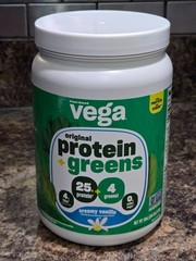 Vega Plant Based Protein + Greens Creamy Vanilla 18 oz ~ Best Before 6/2026