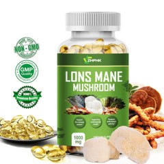 Mushroom Complex Supplement Capsules Lions Mane,Cordyceps Sinensis,Reishi,Chaga