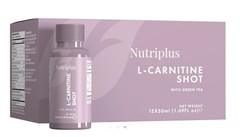 Nutriplus L-Carnitine Shot with Green Tea 15 count 50 ml each
