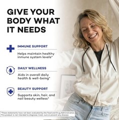 Immune Support Liquid Supplement Elderberry Turmeric Curcumin Echinacea Zinc