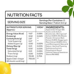 OZiva ACV Moringa Tablets Effervescent Lemon Masala 180 Tablets Free shipping