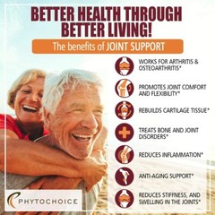 Glucosamine Chondroitin MSM Joint Supplements for Men & Women Pain Relief 90 Cap