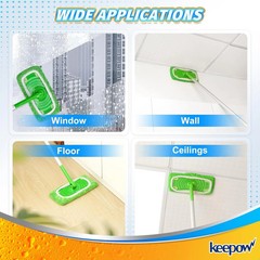 Reusable Wet Pads Refills Compatible with Swiffer Sweeper Mop, Dry Sweeping..