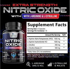 ( 2 pack ) Nitric Oxide Booster 3000mg L-Arginine 3X Extra Strength Capsules