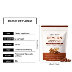 PACK) (2 Ceylon Cinnamon Softgels, Ceylon Cinnamon Soft Gels 7200Mg Equivalent